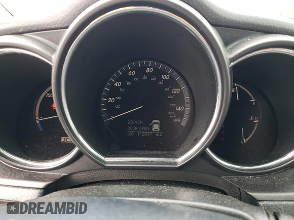 2006 Lexus RX 400h with VIN JTJHW31UX60023361, listed as a Copart auction lot 60489355 with 112,087 mi miles and Salvage title. Bid and sale history available at DreamBid. Image 9.
