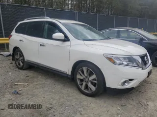 2016 Nissan Pathfinder Platinum with VIN 5N1AR2MM8GC623289, listed as a Copart auction lot 52255355 with 98,997 mi miles and Salvage title. Bid and sale history available at DreamBid. Image 4.