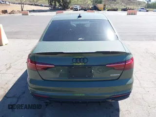 2023 Audi A4 S line Premium Plus with VIN WAUEAAF48PN022647, listed as a IAAI auction lot 41675764 with 19,522 mi miles and . Bid and sale history available at DreamBid. Image 16.