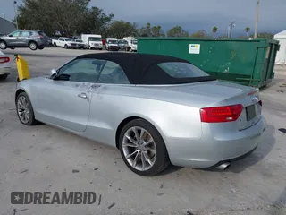 2013 Audi A5 Premium Plus with VIN WAULFAFH1DN001095, listed as a IAAI auction lot 41249488 with 69,316 mi miles. Bid and sale history available at carsss.com. Image 3.