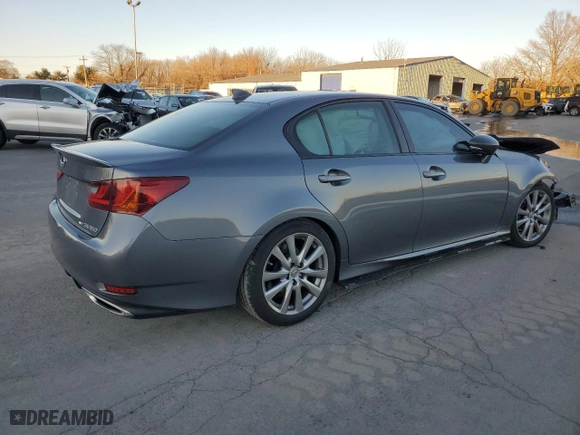 2015 Lexus GS 350 with VIN JTHCE1BL1FA009061, listed as a Copart auction lot 43918745 with 0 mi miles and Salvage Title. Bid and sale history available at carsss.com. Image 3.
