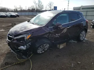 2017 Buick Encore Preferred with VIN KL4CJASB6HB216783, listed as a Copart auction lot 50818625 with 117,366 mi miles and Salvage title. Bid and sale history available at DreamBid. Image 1.