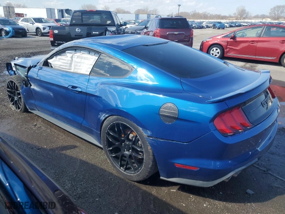 2018 Ford Mustang GT with VIN 1FA6P8CF4J5103100, listed as a Copart auction lot 42241775 with 0 mi miles and Salvage Title. Bid and sale history available at carsss.com. Image 2.