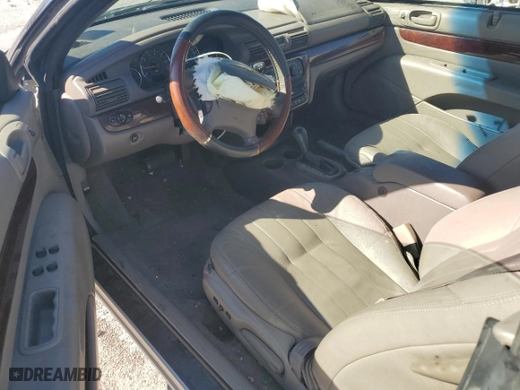 2002 Chrysler Sebring LXi with VIN 1C3EL55R62N327613, listed as a Copart auction lot 76669144 with 57,725 mi miles and Salvage Title. Bid and sale history available at carsss.com. Image 8.