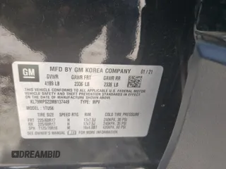 2021 Chevrolet TrailBlazer LT with VIN KL79MPS22MB137449, listed as a Copart auction lot 47800004 with 77,392 mi miles and Salvage Title. Bid and sale history available at DreamBid. Image 15.