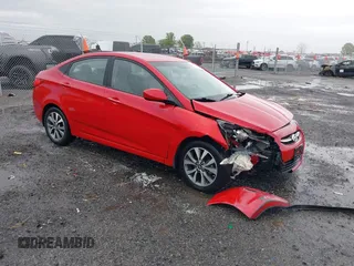 2015 Hyundai Accent GLS with VIN KMHCU4AE3FU806849, listed as a IAAI auction lot 41935761 with 147,784 mi miles. Bid and sale history available at carsss.com. Image 1.