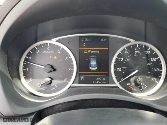 2019 Nissan Sentra SV with VIN 3N1AB7AP7KY440490, listed as a Copart auction lot 53563115 with 42,452 mi miles and Salvage Title. Bid and sale history available at carsss.com. Image 9.