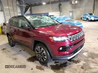 2022 Jeep Compass High Altitude with VIN 3C4NJDCB1NT226128, listed as a Copart auction lot 53938255 with 11,232 mi miles and Salvage Title. Bid and sale history available at DreamBid. Image 15.