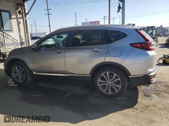 2020 Honda CR-V Touring with VIN 7FARW1H95LE009818, listed as a Copart auction lot 46294505 with 89,999 mi miles and Salvage Title. Bid and sale history available at carsss.com. Image 2.