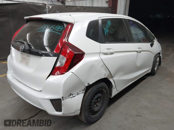 2016 Honda Fit LX with VIN JHMGK5H5XGX021847, listed as a IAAI auction lot 41651588 with 18,140 mi miles. Bid and sale history available at carsss.com. Image 4.