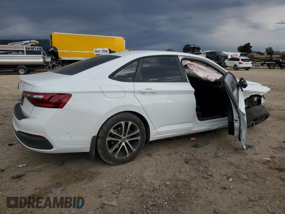 2024 Volkswagen Jetta Sport with VIN 3VWBM7BU6RM007967, listed as a Copart auction lot 57858955 with 14,088 mi miles and Salvage title. Bid and sale history available at DreamBid. Image 3.