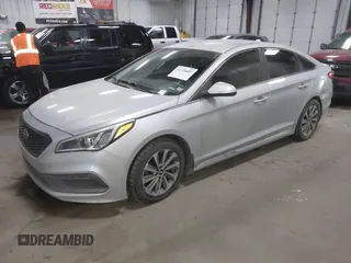 2015 Hyundai Sonata Limited with VIN 5NPE34AF4FH165214, listed as a IAAI auction lot 41738497 with 127,132 mi miles and . Bid and sale history available at carsss.com. Image 2.