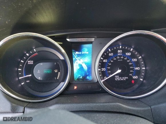 2012 Hyundai Sonata Hybrid with VIN KMHEC4A49CA029304, listed as a Copart auction lot 47037225 with 126,522 mi miles and Clean Title. Bid and sale history available at carsss.com. Image 9.