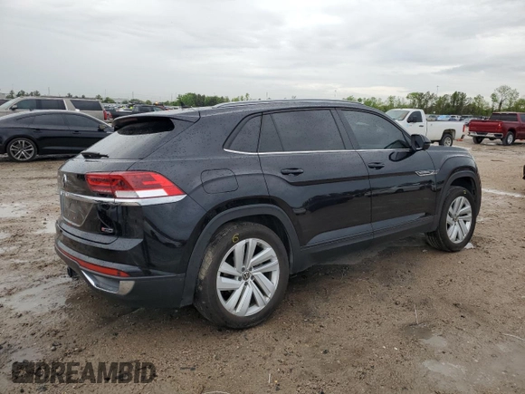 2022 Volkswagen Atlas SE with VIN 1V2KE2CA8NC228780, listed as a Copart auction lot 50834255 with 36,915 mi miles and Salvage title. Bid and sale history available at DreamBid. Image 3.