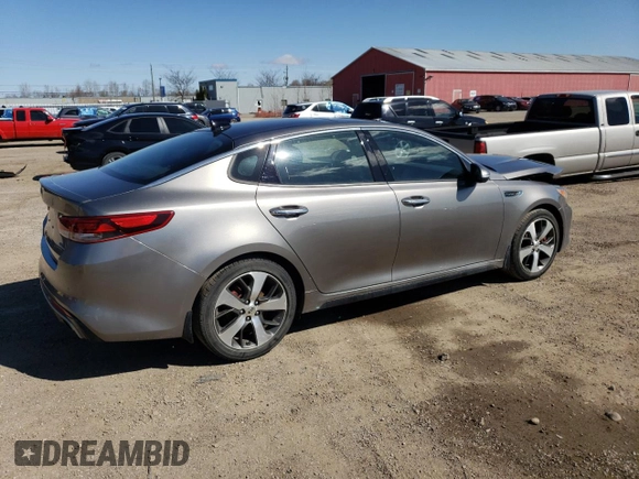2016 Kia Optima SXL Turbo with VIN 5XXGV4L21GG083385, listed as a Copart auction lot 53548285 with 73,096 mi miles and Salvage title. Bid and sale history available at DreamBid. Image 3.