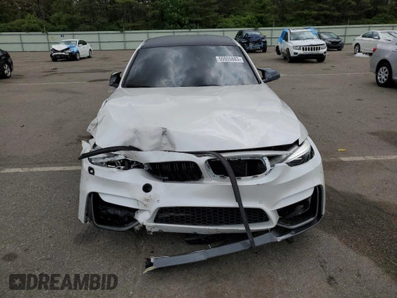 2015 BMW M3 with VIN WBS3C9C50FP804940, listed as a Copart auction lot 55555883 with 102,075 mi miles. Bid and sale history available at carsss.com. Image 5.
