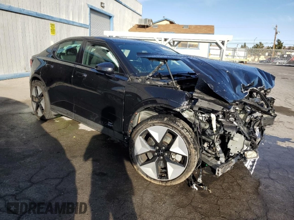 2023 Polestar 2 with VIN YSMED3KA2PL130280, listed as a Copart auction lot 48635505 with 38,174 mi miles and Salvage Title. Bid and sale history available at carsss.com. Image 4.