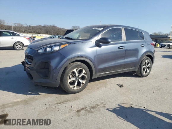 2020 Kia Sportage LX with VIN KNDPM3AC9L7727033, listed as a Copart auction lot 49050605 with 34,914 mi miles and Salvage Title. Bid and sale history available at carsss.com. Image 1.