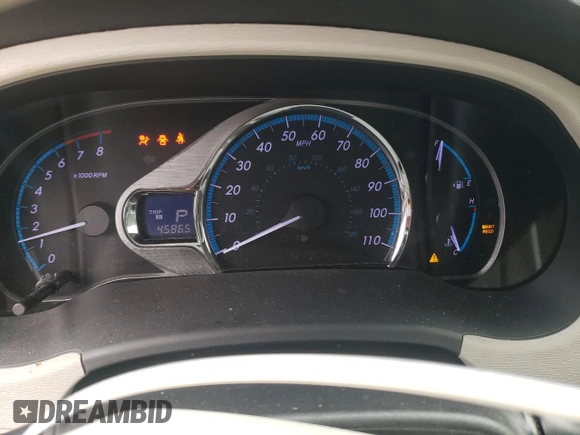 2011 Toyota Sienna XLE AAS with VIN 5TDYK3DC3BS097987, listed as a Copart auction lot 53044035 with 45,865 mi miles and Salvage Title. Bid and sale history available at carsss.com. Image 9.