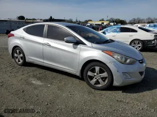 2013 Hyundai Elantra GLS PZEV with VIN KMHDH4AEXDU956172, listed as a Copart auction lot 49737735 with 117,220 mi miles and Salvage Title. Bid and sale history available at carsss.com. Image 4.