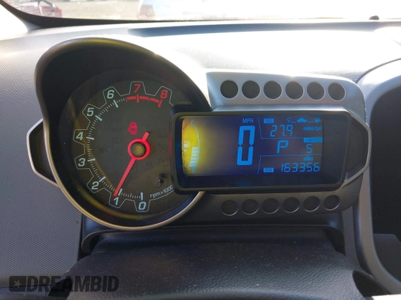 2012 Chevrolet Sonic LT with VIN 1G1JC5SH0C4178833, listed as a IAAI auction lot 41400504 with 163,356 mi miles and . Bid and sale history available at DreamBid. Image 7.