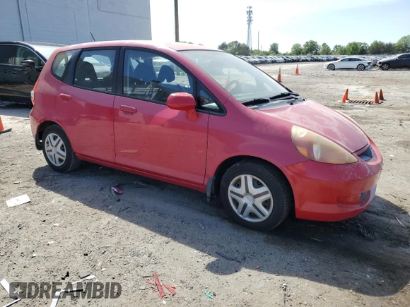 2008 Honda Fit with VIN JHMGD38498S050986, listed as a Copart auction lot 54211615 with 107,668 mi miles and Salvage Title. Bid and sale history available at carsss.com. Image 4.