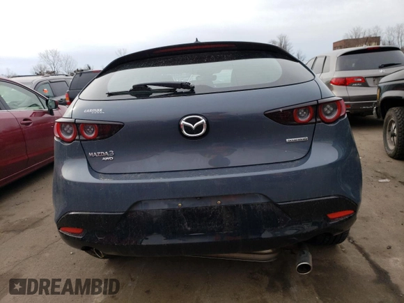 2019 Mazda Mazda3 Hatchback w/Premium Pkg with VIN JM1BPBNM1K1144052, listed as a Copart auction lot 45486943 with 55,106 mi miles. Bid and sale history available at carsss.com. Image 6.