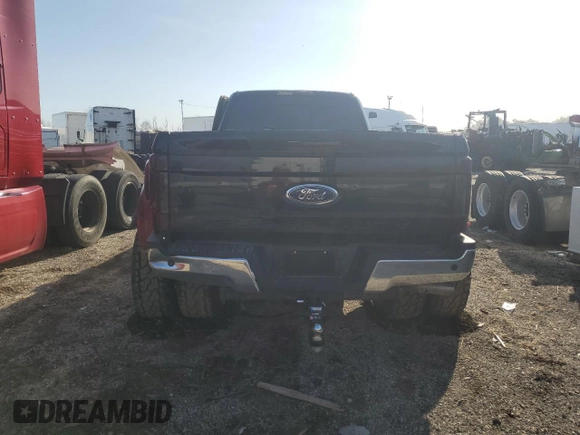 2017 Ford F-350 Lariat with VIN 1FT8W3DT7HEB44652, listed as a Copart auction lot 65071615 with 55,544 mi miles and Salvage title. Bid and sale history available at DreamBid. Image 6.