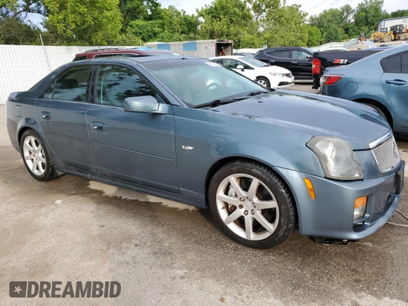 2005 Cadillac CTS-V z VIN 1G6DN56S050178705, wystawiony jako Copart lot #59479084 z przebiegiem 197 725 mil mil oraz Szkoda całkowita • Salvage title. Historia ofert i sprzedaży dostępna na DreamBid. Obrazek 4.