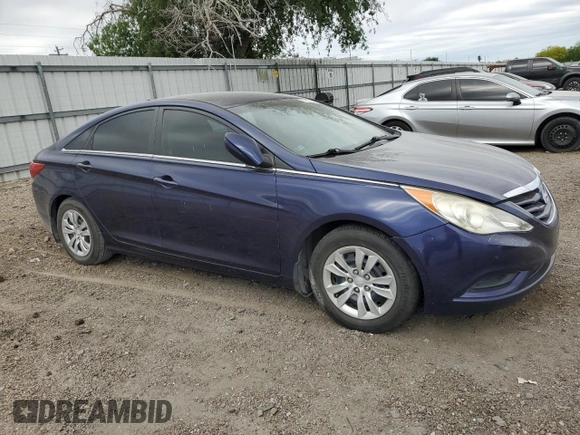 2013 Hyundai Sonata GLS with VIN 5NPEB4AC1DH593585, listed as a Copart auction lot 51829125 with 130,101 mi miles and Salvage Title. Bid and sale history available at carsss.com. Image 4.