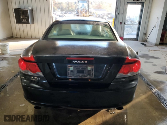 2006 Volvo C70 with VIN YV1MC68286J006286, listed as a Copart auction lot 77480254 with 66,154 mi miles and Salvage Title. Bid and sale history available at carsss.com. Image 6.