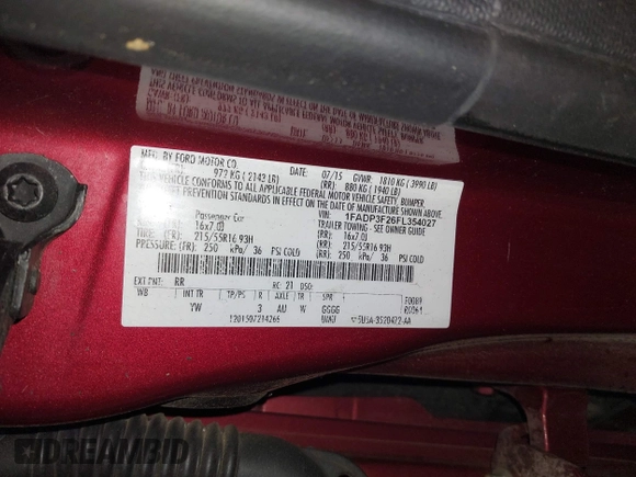 2015 Ford Focus SE с VIN 1FADP3F26FL354027, выставлен на аукционе IAAI как лот 41544416 с пробегом 139 160 миль миль и . История ставок и продаж доступна на DreamBid. Изображение 9.