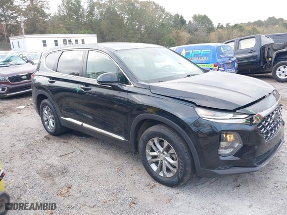 2019 Hyundai Santa Fe SE with VIN 5NMS23AD3KH064655, listed as a IAAI auction lot 40780952 with 116,400 mi miles. Bid and sale history available at carsss.com. Image 1.