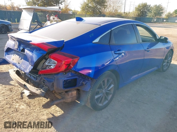 2020 Honda Civic EX-L with VIN 19XFC1F78LE009133, listed as a IAAI auction lot 41157539 with 106,588 mi miles and . Bid and sale history available at DreamBid. Image 4.