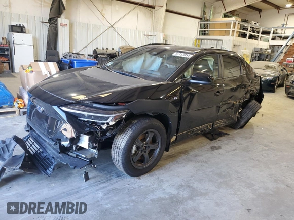 2024 Subaru Solterra Premium с VIN JTMABABA5RA069297, выставлен на аукционе Copart как лот 82713354 с пробегом 3 606 миль миль и Списание • Salvage title. История ставок и продаж доступна на DreamBid. Изображение 1.