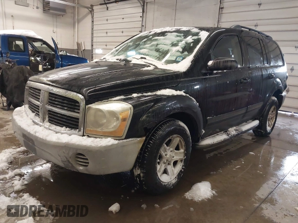 2005 Dodge Durango SXT with VIN 1D4HB38N15F610902, listed as a IAAI auction lot 41599584 with 175,661 mi miles and . Bid and sale history available at DreamBid. Image 2.