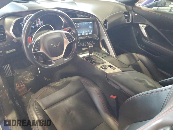 2017 Chevrolet Corvette with VIN 1G1Y12D7XH5113769, listed as a Copart auction lot 84161744 with 14,601 mi miles and Salvage title. Bid and sale history available at DreamBid. Image 8.