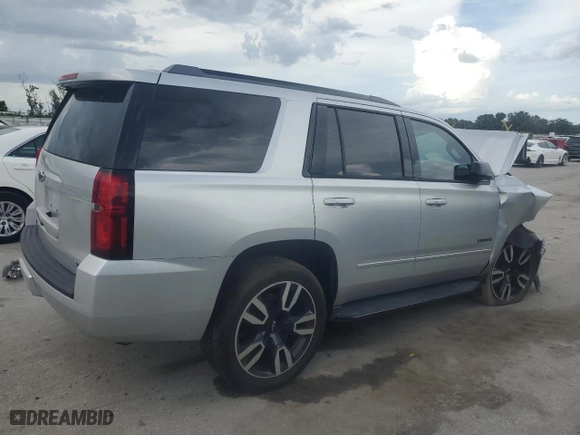2018 Chevrolet Tahoe Premier with VIN 1GNSCCKJ5JR354222, listed as a Copart auction lot 63636604 with 0 mi miles and Salvage Title. Bid and sale history available at carsss.com. Image 3.