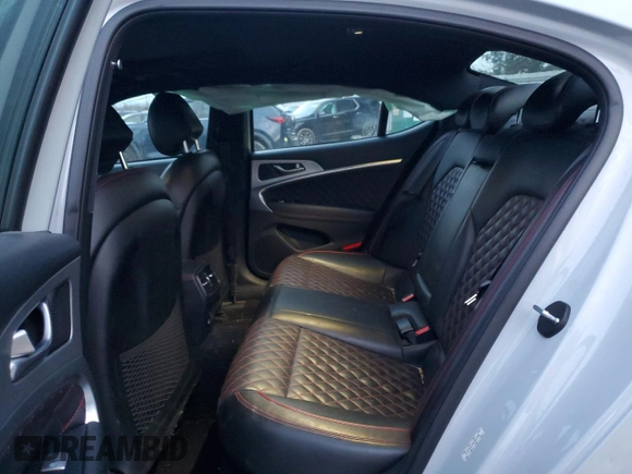 2019 Genesis G70 Advanced with VIN KMTG44LA7KU021455, listed as a Copart auction lot 87048564 with 94,429 mi miles and Salvage title. Bid and sale history available at DreamBid. Image 10.