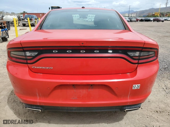 2022 Dodge Charger SXT with VIN 2C3CDXBG7NH250217, listed as a Copart auction lot 53760075 with 27,383 mi miles and Salvage Title. Bid and sale history available at carsss.com. Image 6.