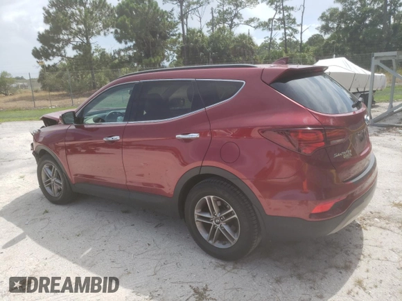 2018 Hyundai Santa Fe 2.4L with VIN 5XYZU3LB4JG508929, listed as a Copart auction lot 63962125 with 51,334 mi miles and Salvage title. Bid and sale history available at DreamBid. Image 2.