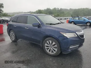 2015 Acura MDX Technology with VIN 5FRYD4H43FB002890, listed as a Copart auction lot 60710895 with 148,598 mi miles and Salvage title. Bid and sale history available at DreamBid. Image 4.