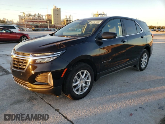 2024 Chevrolet Equinox LT with VIN 3GNAXKEG8RL204098, listed as a Copart auction lot 80752444 with 5,340 mi miles and Clean Title. Bid and sale history available at DreamBid. Image 1.