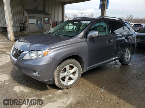 2012 Lexus RX 350 z VIN 2T2BK1BA7CC136193, wystawiony jako Copart lot #51164905 z przebiegiem Nie podano mil oraz Szkoda całkowita • Salvage title. Historia ofert i sprzedaży dostępna na DreamBid. Obrazek 1.