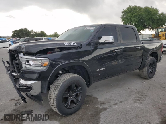 2022 Ram 1500 Laramie with VIN 1C6SRFJT4NN300006, listed as a Copart auction lot 54976775 with 61,436 mi miles and Salvage title. Bid and sale history available at DreamBid. Image 1.
