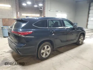 2020 Toyota Highlander L with VIN 5TDCZRBH8LS514044, listed as a Copart auction lot 53037635 with 49,001 mi miles and Salvage title. Bid and sale history available at DreamBid. Image 3.