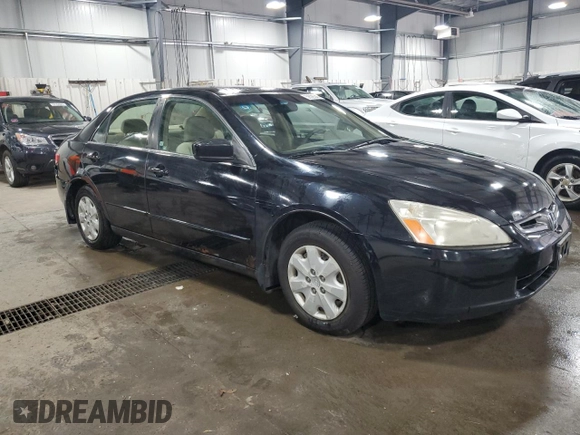 2003 Honda Accord LX with VIN JHMCM56393C030471, listed as a Copart auction lot 59028045 with 237,367 mi miles and Salvage title. Bid and sale history available at DreamBid. Image 4.