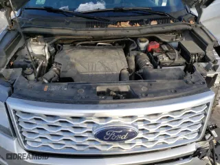 2017 Ford Explorer Platinum with VIN 1FM5K8HT9HGE17225, listed as a Copart auction lot 44321205 with 95,014 mi miles and Salvage Title. Bid and sale history available at carsss.com. Image 12.
