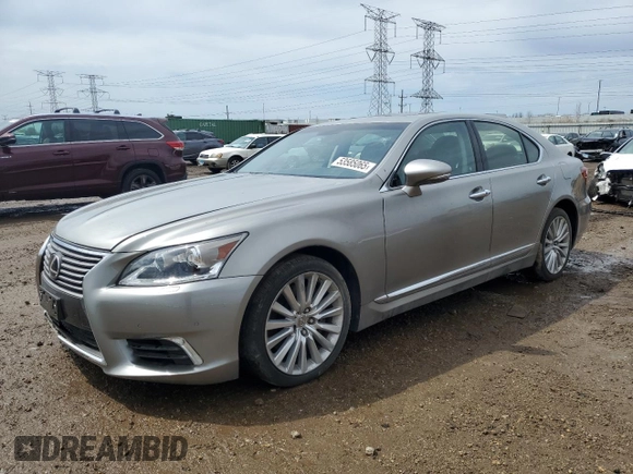 2017 Lexus LS 460 z VIN JTHCL5EF2H5029088, wystawiony jako Copart lot #53585065 z przebiegiem 100 721 mil mil oraz Szkoda całkowita • Salvage title. Historia ofert i sprzedaży dostępna na DreamBid. Obrazek 1.