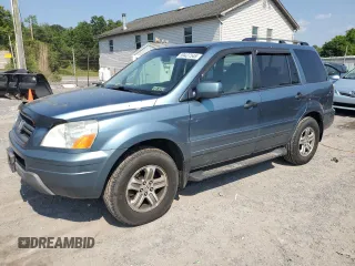 2005 Honda Pilot EX-L z VIN 5FNYF186X5B051496, wystawiony jako Copart lot #59427545 z przebiegiem 204 450 mil mil oraz Szkoda całkowita • Salvage title. Historia ofert i sprzedaży dostępna na DreamBid. Obrazek 1.